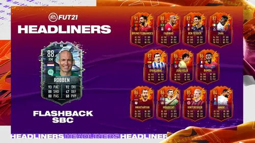 Arjen Robben a primit un card ca „în tinerețe” în FIFA 21. Ce atribute de top are mijlocașul în Ultimate Team