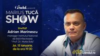 Marius Tucă Show începe joi, 15 ianuarie, de la ora 19.30, live pe Gândul. Invitat: Adrian Marinescu