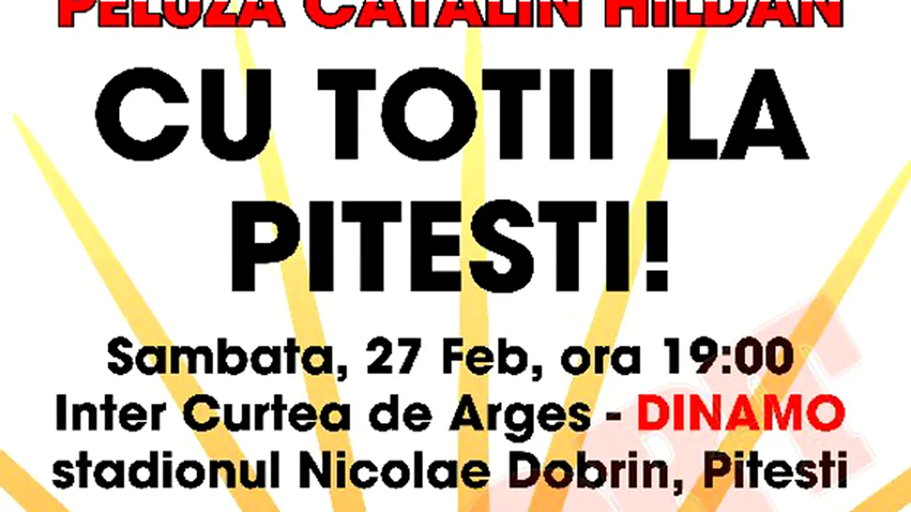 Campania fanilor dinamoviști continuă: **