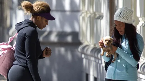 Serena Williams și Na Li și-au plimbat cățeii pe străzile Madridului