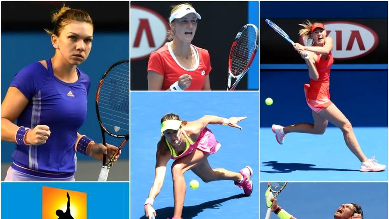 LIVE BLOG | Australian Open, ziua a 9-a | Simona Halep, invizibilă, a pierdut în fața Ekaterinei Makarova cu 6-4, 6-0. Șarapova, surprinsă: 