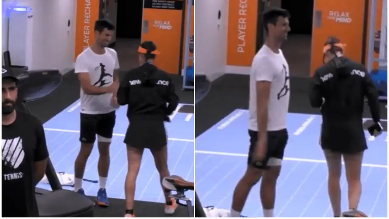 Gestul făcut de Novak Djokovic când Sorana Cîrstea a trecut pe lângă el! Fază rară surprinsă în vestiar la Australian Open: ce relație este între campionul sârb și româncă | VIDEO