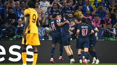 PSG – Inter Milano 5-0, în finala Ligii Campionilor. Cea mai mare diferență de scor înregistrată vreodată în ultimul act al competiției