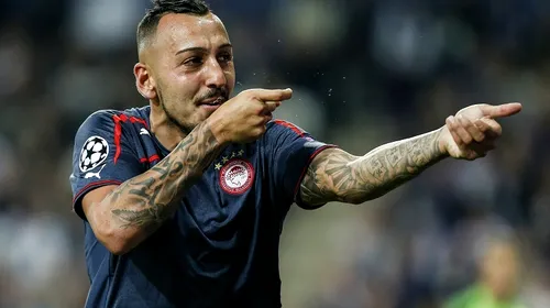 VIDEO „Mitraliera” are gloanțe! Mitroglou, eroul lui Olympiacos în derby-ul Greciei