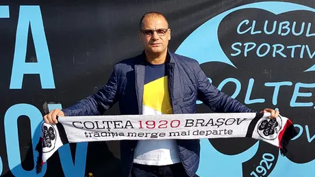 Marian Ivan, noul director general al clubului Colțea Brașov.** 