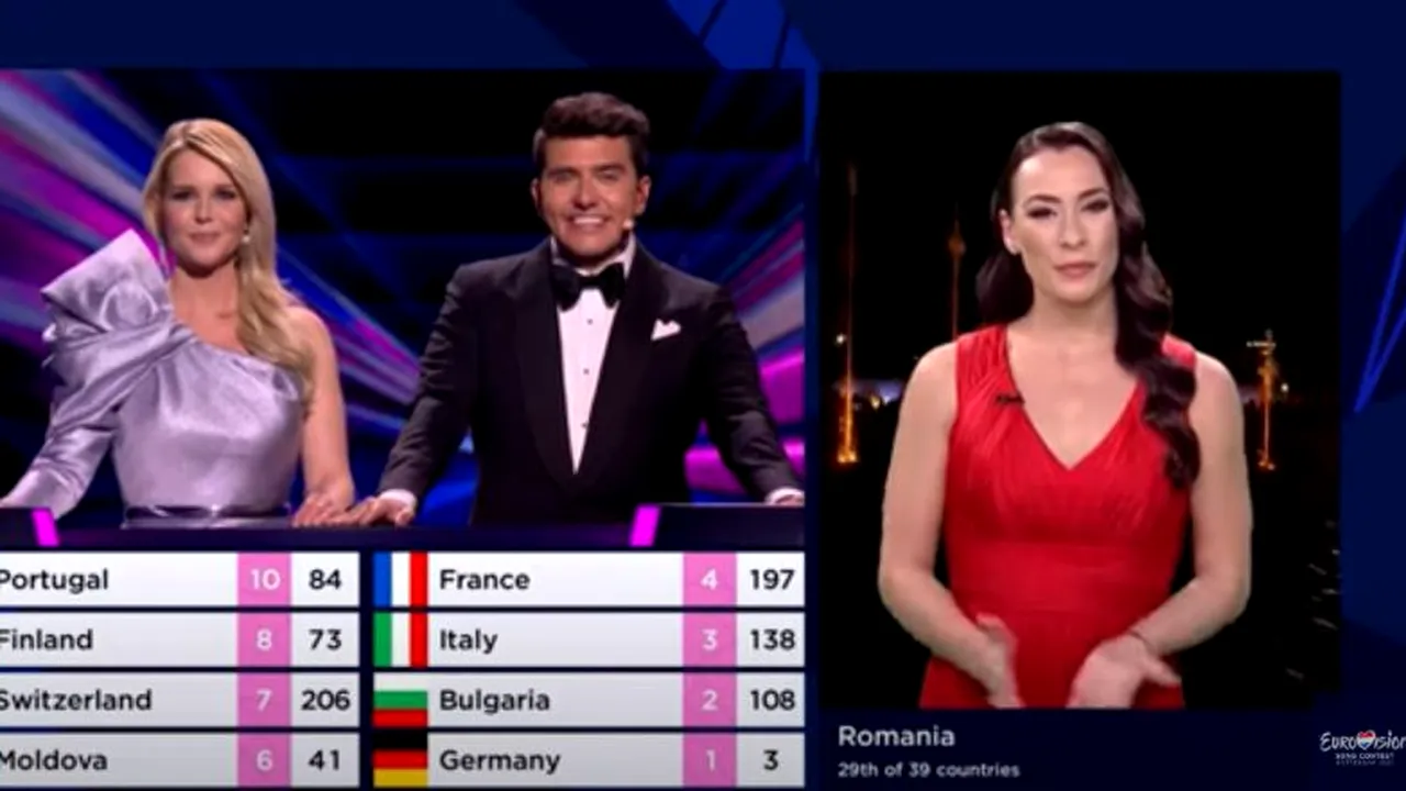 Cătălina Ponor, apariție sclipitoare la Eurovision! Cum s-a descurcat fosta mare gimnastă a României | VIDEO