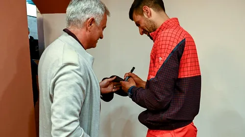 Mourinho: “Poți să-mi dai un autograf?” / Djokovic: “Sigur, cum te cheamă?” Dialog fabulos între cei doi grei din sportul mondial, la Roma
