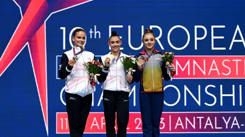 Sabrina Voinea, medalie de bronz pentru România în cadrul Campionatelor Europene de gimnastică!