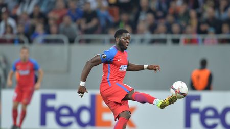 Muniru, fericit după ce a adus primul punct Stelei în Europa League: "Am vrut să câștigăm, dar ei au jucat bine". Cu cine a făcut schimb de tricouri la finalul meciului