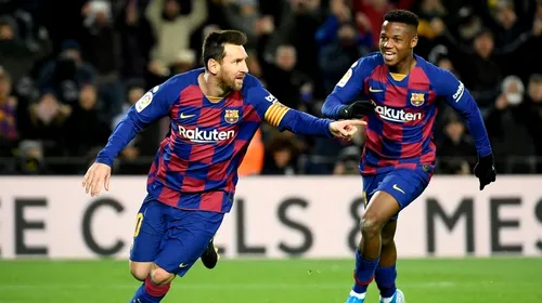 Messi l-a salvat la debut pe Quique Setien! Barcelona a reușit un gol superb și catalanii sunt la egalitate cu Real Madrid