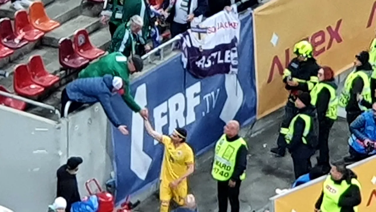 Ianis Hagi, gest de mare campion la finalul meciului României! E singurul jucător al tricolorilor care a făcut asta pe Arena Națională. FOTO