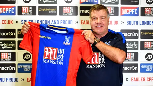 Antrenorul Sam Allardyce a demisionat de la Crystal Palace! „Nu mă gândesc să preiau o altă echipă!”