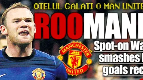 Model pentru jucătorii Stelei!** Rooney le-a arătat cum se execută o lovitură de la 11 metri