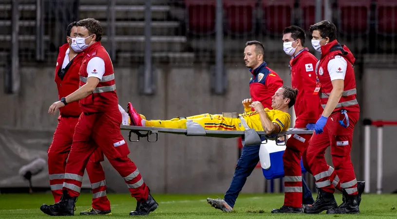 Veste importantă pentru CFR Cluj! S-a aflat diagnosticul lui Ciprian Deac, după ce a fost scos pe targă la meciul cu Austria