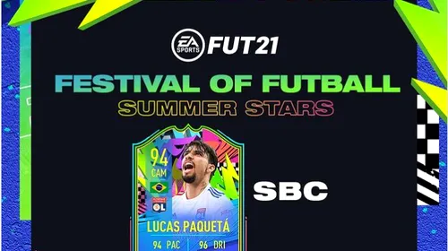 Un nou SBC a fost lansat în FIFA 21! Mijlocașul Lucas Paqueta deține un card foarte echilibrat în modul Ultimate Team