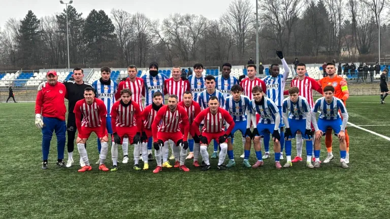 Tibor Selymeș și-a testat juniorii într-un amical cu o echipă de județ. Printre marcatori este și jucătorul care de curând a dat probe la Empoli