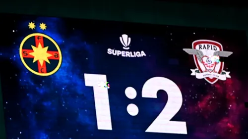 Ce nu s-a văzut la TV în victoria uriașă a Rapidului din derby-ul cu FCSB! Gestul lui Cristiano Bergodi din timpul meciului,  apariții surpriză la conferința de presă și ce a făcut „vulcanul” Meme Stoica | SPECIAL