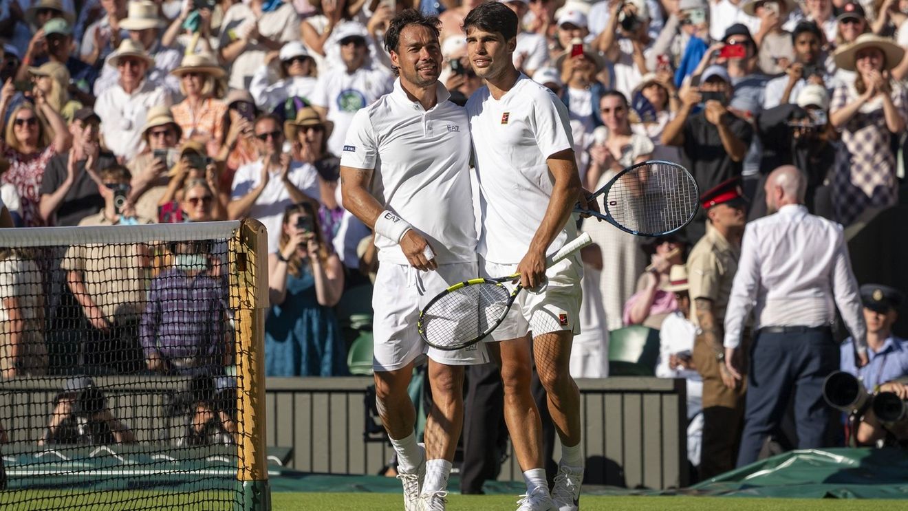 Gest surprinzător după Alcaraz - Fognini. Italianul s-a dus direct la spaniol: „Poți să-mi dai tricoul tău?”