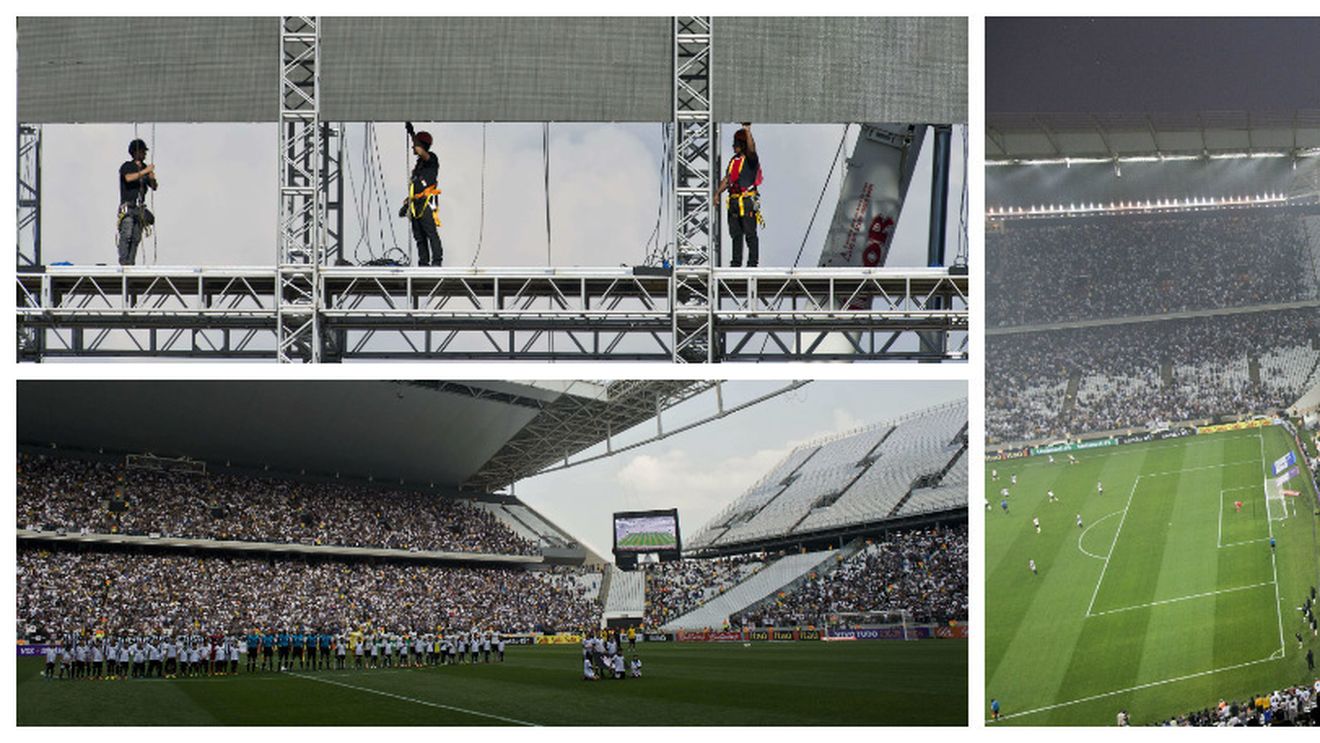 Situație critică pe arena care trebuie să găzduiască primul meci la Mondial: Stadionul "Sao Paulo" nu e gata și e probabil să nu fie terminat până pe 12 iunie, la ora partidei Brazilia-Croația