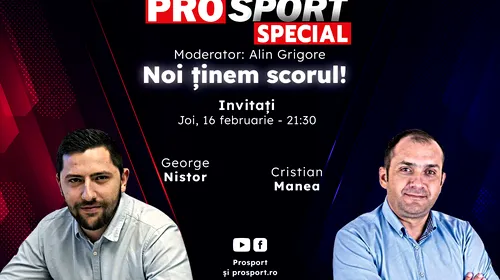 Comentăm împreună la ProSport Special meciul Lazio – CFR Cluj, alături de Cristian Manea și George Nistor!