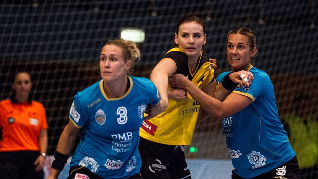 CSM București, o repriză bună, alta slabă. Campioana României a fost învinsă în debutul Vardar Trophy, de la Skopje 