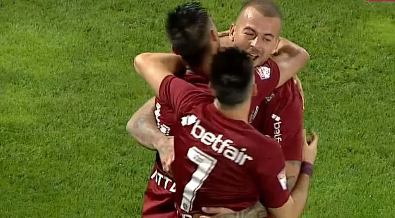 Denis Alibec a marcat primul gol după ce a semnat cu CFR Cluj! A fost schimbat zece minute mai târziu după ce a deschis scorul