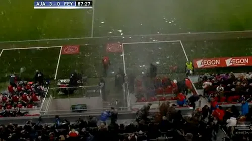 Momente de panică pe ArenA!** Stadionul pe care se va juca Ajax – Steaua a CEDAT în fața naturii! Rezervele au fugit în teren când au văzut ce se întâmplă