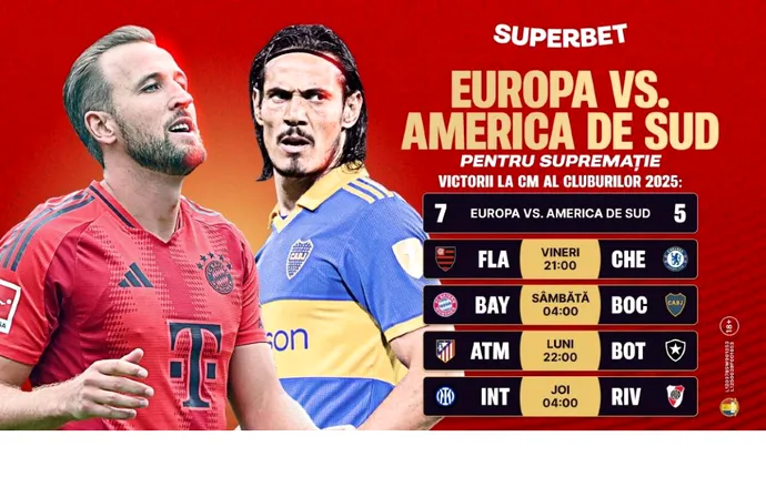 Europa vs. America de Sud, „bătălia continentelor” pentru supremația în fotbalul mondial