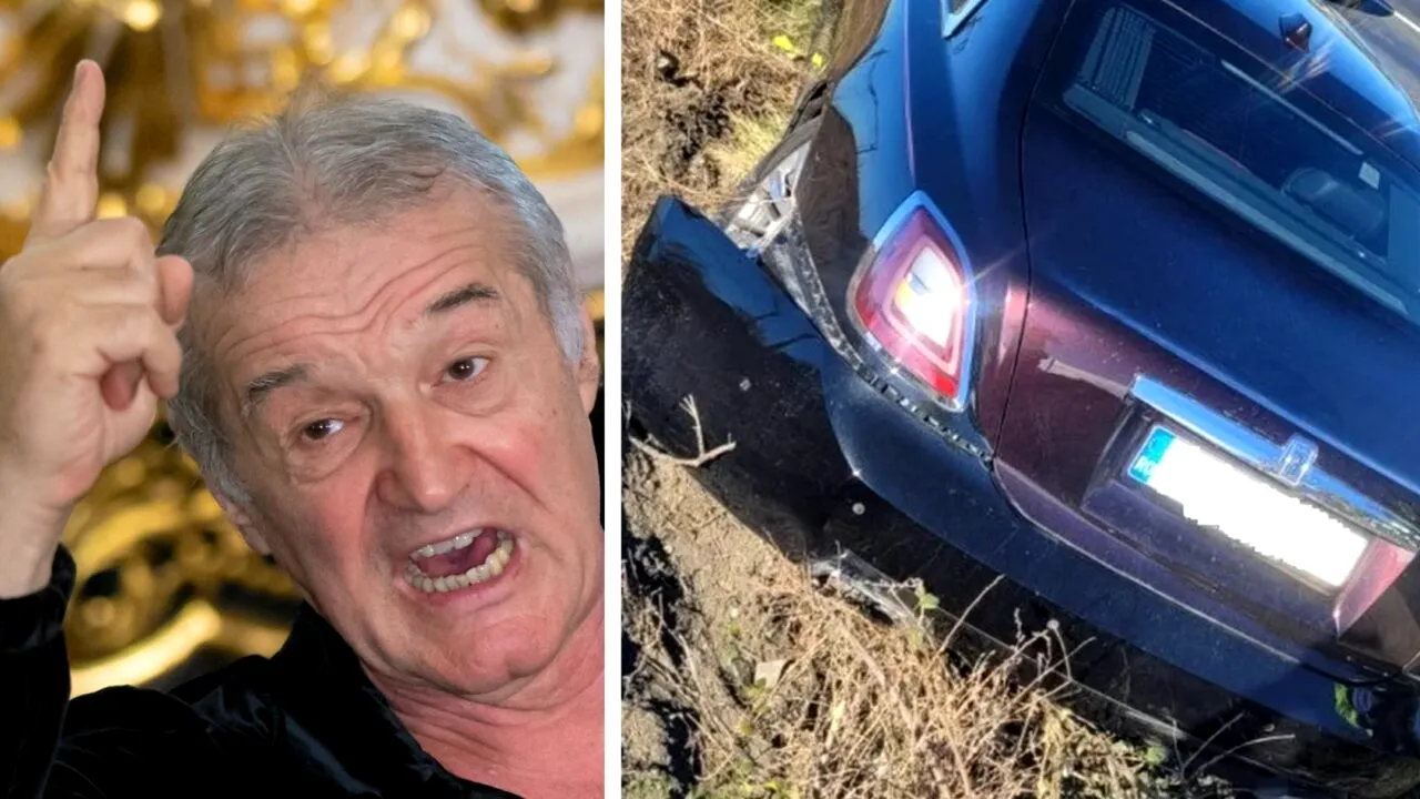 Cum vrea Gigi Becali să îl prindă pe „nemernicul care nici nu a oprit”, din cauza căruia și-a avariat serios Rolls-Royce-ul de 500.000 de euro: „Să ia asta”