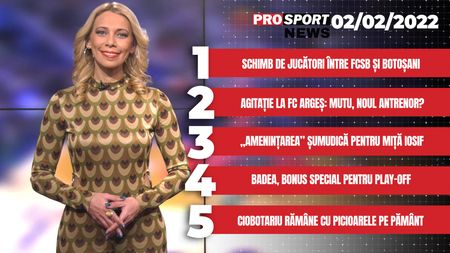 ProSport News | Schimb de jucători între FCSB și FC Botoșani. Agitație la FC Argeș: Adrian Mutu, noul antrenor? Cele mai importante știri ale zilei | VIDEO