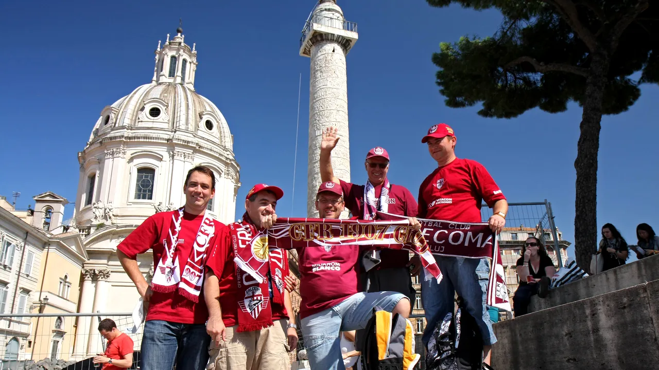 Doar 200 de fani clujeni la Roma