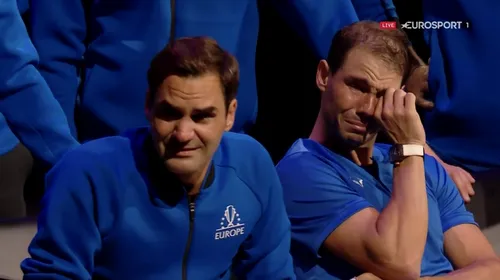 Ziua în care a plâns toată lumea! Imagini incredibile cu Rafael Nadal și Novak Djokovic, năpădiți de lacrimi după ultimul meci al lui Roger Federer | FOTO & VIDEO