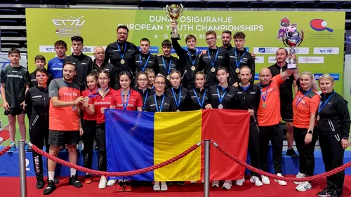 Echipele României de fete și băieți au câștigat titlul European la tenis de masă!