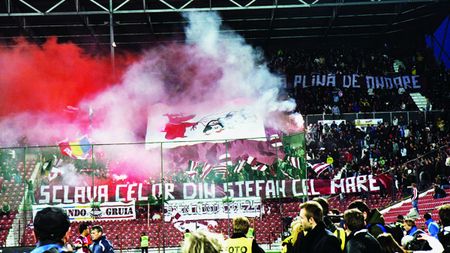 Au invadat Gruia! Galeria lui "U" i-a dominat pe rivalii de la CFR, chiar la ei acasă