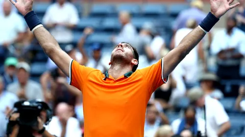 Del Potro, în finala US Open 2018. A dominat primul set în fața lui Nadal, apoi spectacolul s-a rupt. 