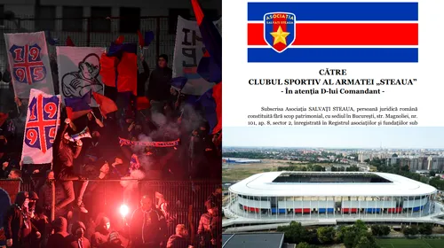 Fanii lui FCSB, scrisoare deschisă către Guvern, MApN și CSA! Ultrașii insistă ca derby-ul cu CFR Cluj să se joace în Ghencea | FOTO