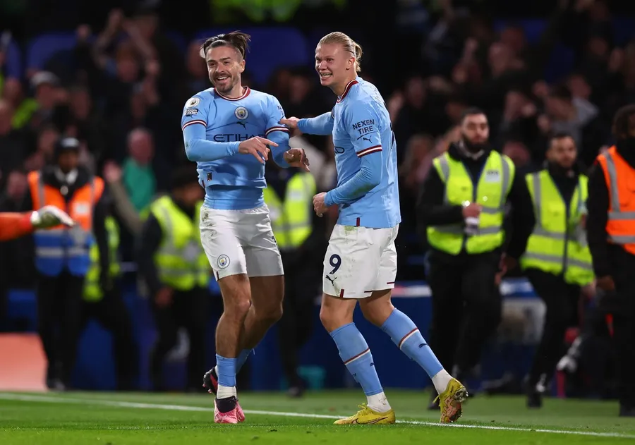Erling Haaland și Jack Grealish sunt buni prieteni la Manchester City