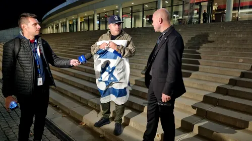 Un fan a vrut să intre cu steagul Israelului la Dinamo – CFR Cluj, dar a avut parte de o surpriză când a ajuns la porțile de acces de pe Arena Națională! Ce i-au transmis cei de la securitate | VIDEO