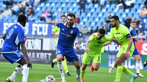 Poli Iași - FC U Craiova 0-0. Remiză albă la debutul antrenorilor Tony da Silva și Eugen Trică! Ambele echipe rămân pe locuri de baraj