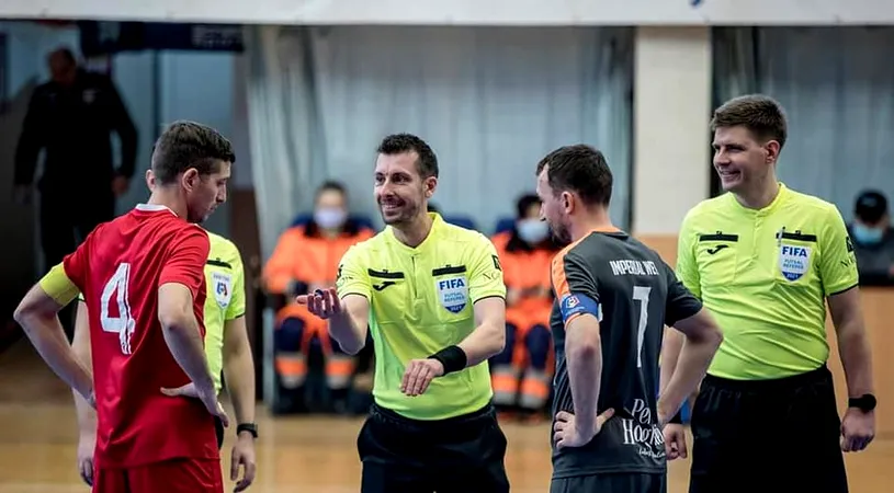 Premieră pentru arbitrajul românesc! Arbitrii ieșeni Vlad Ciobanu și Bogdan Hanceariuc au fost delegați de UEFA la meciul de futsal Rusia – Franța, din preliminariile EURO 2022