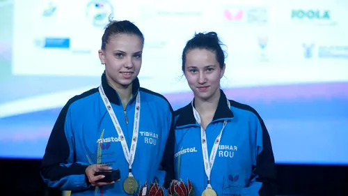 PERFORMANȚĂ‚ | Adina Diaconu și Andreea Dragoman au câștigat argintul în proba de dublu a Europeanului de tenis de masă U21 
