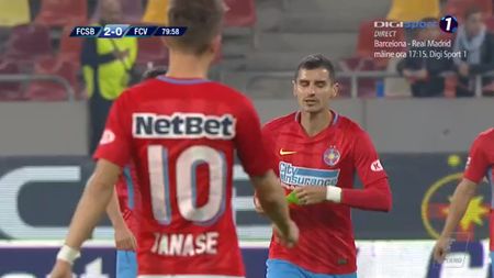 Becali a văzut gestul lui Tănase, care a refuzat banderola, și i-a transmis un mesaj în direct la TV. Discursul greu de crezut al patronului FCSB