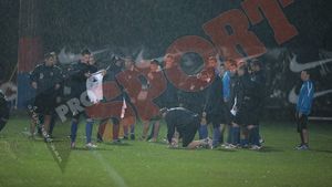 FOTO** Ultimul antrenament al Stelei înainte de meciul cu Napoli