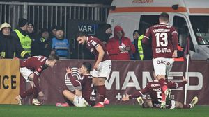 Rapid București - Universitatea Craiova 1-0, în etapa 23 din Superliga. Echipa lui Șumudică a ajuns la 35 de puncte, unul mai puțin decât formația olteană