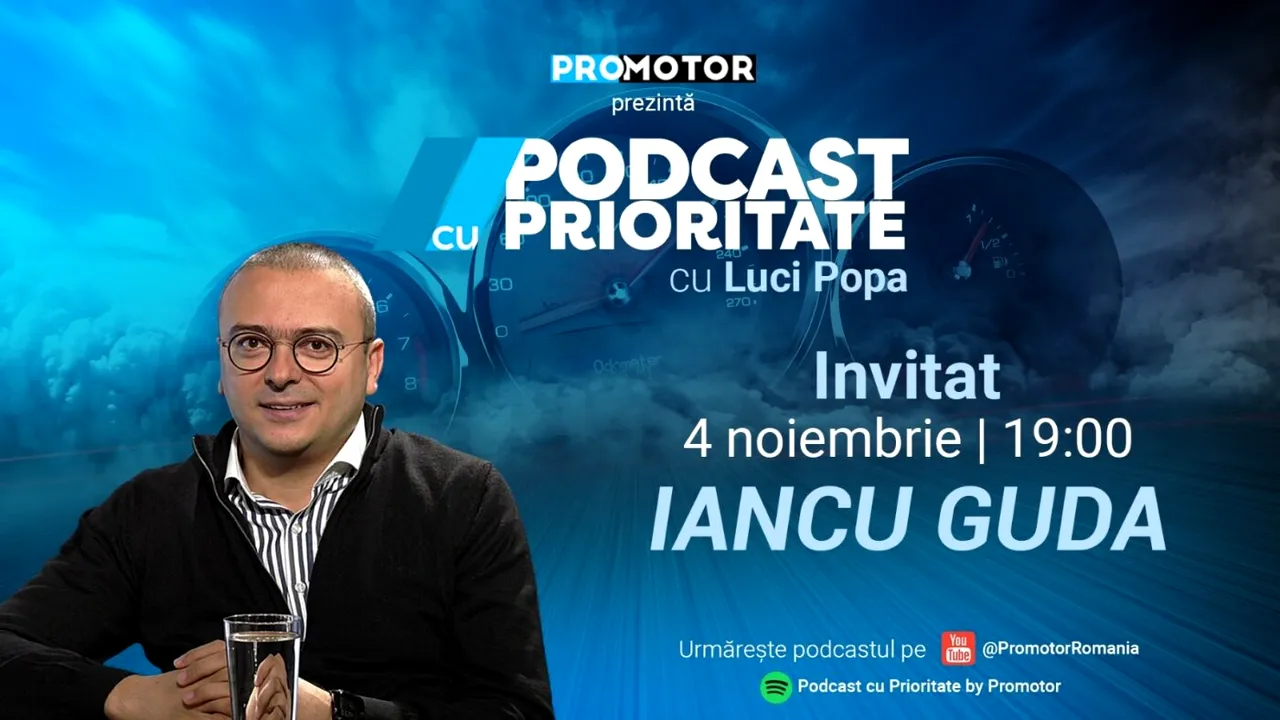 Sâmbătă, 4 noiembrie, ora 19:00, apare „Podcast cu Prioritate” #19. Invitat: Iancu Guda