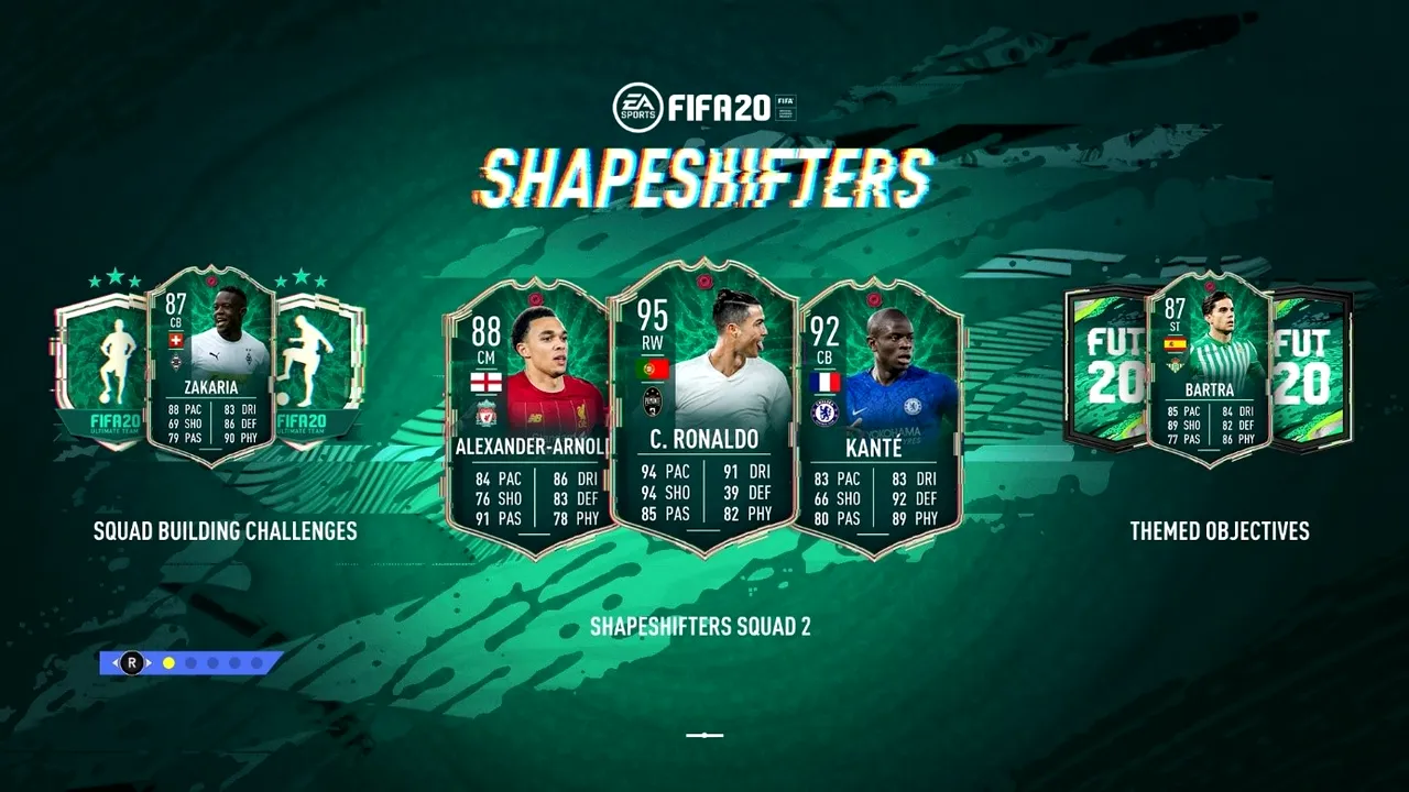 Cardurile ShapeShifters din Premier League, printre cele mai populare din acest eveniment! N'Golo Kante și Alexander-Arnold nu lipsesc