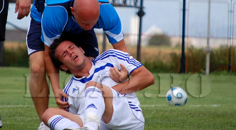 Amicali în pumni!** Testul dintre FC Argeș și CSM s-a întrerupt în minutul 7, Tomozei a fost călcat în picioare de piteșteni