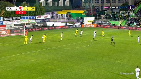 FC Argeș - Dinamo București 1-1, în etapa 14 din Superliga. Cele două echipe își păstrează locurile de play-off după remiza de la Mioveni