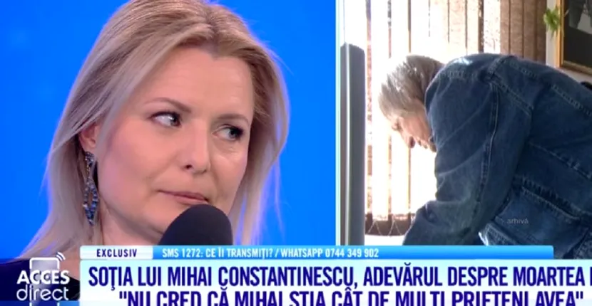 Văduva lui Mihai Constantinescu, rugăminte neașteptată în direct la TV