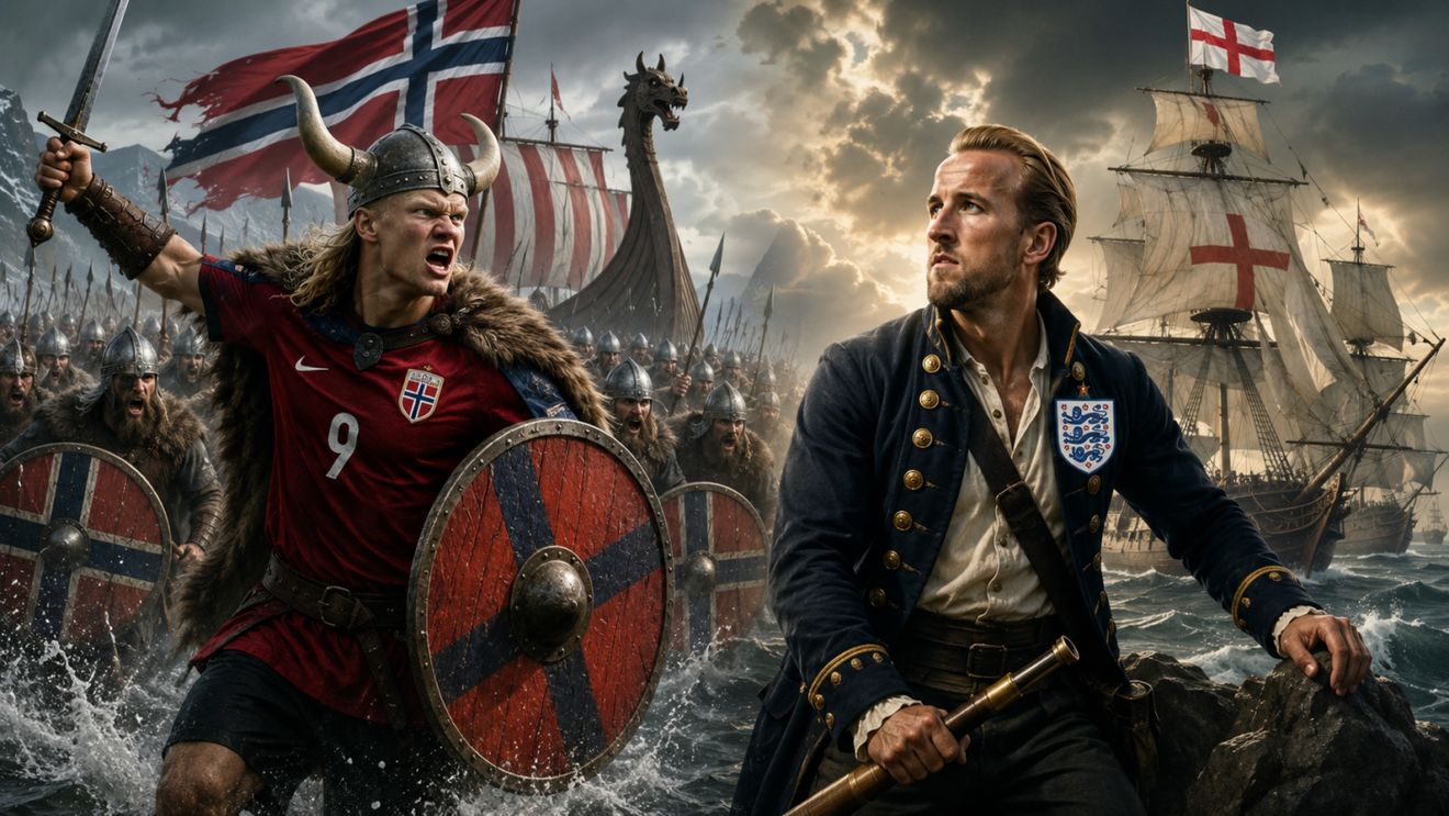 Live Norvegia - Anglia la Cupa Mondială. Vecine, adu coiful de viking din debara! Manifest răscolitor de Gabriel Berceanu înaintea duelului Haaland vs Kane